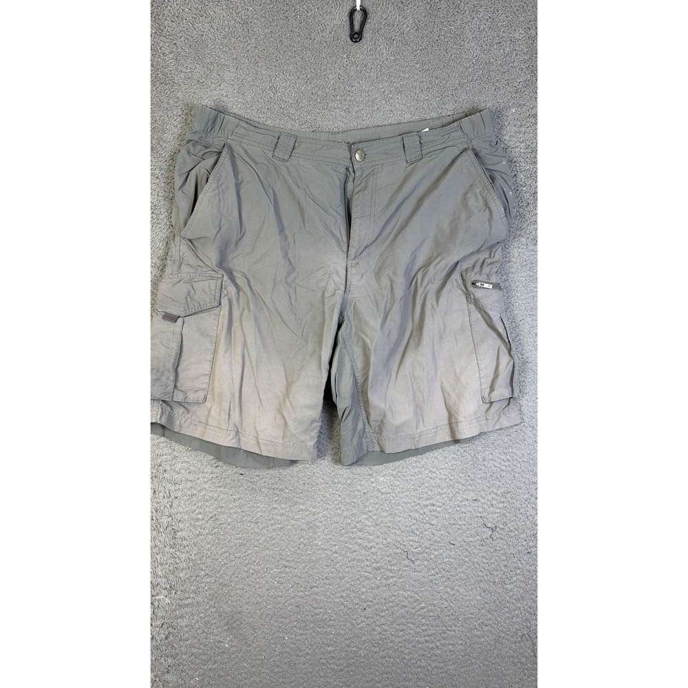 Columbia Shorts Mens 38‎ Gray Cargo Hiking Outdoor Nylon Lightweight Trail